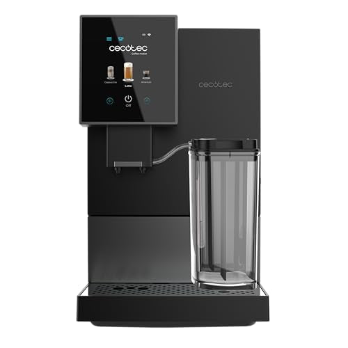 Cecotec Cremmaet Compactccino Kaffeevollautomat, 19 Bar, Thermoblock, Bohnenmahlwerk 150 g, 1,1 L Wassertank, 400 ml Milchbehälter, Black Rose
