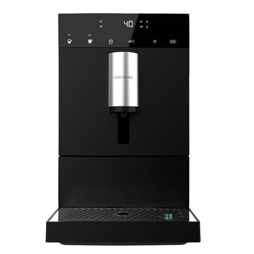 Cecotec Cremmaet Compact Kaffeevollautomat, 1350 W, 19 Bar, Thermoblock, 150 g Bohnenbehälter, 1,1 L Wassertank, automatische Reinigung