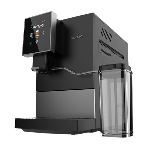 Cecotec Cremmaet Compactccino Kaffeevollautomat, 19 Bar, Thermoblock, Bohnenmahlwerk 150 g, 1,1 L Wassertank, 400 ml Milchbehälter, Black Rose