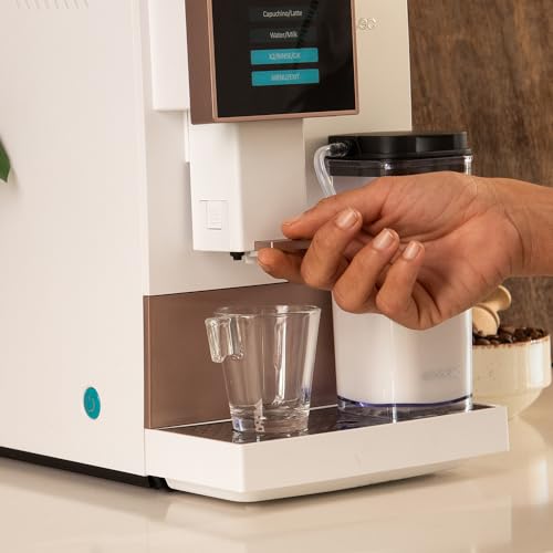Cecotec Cremmaet Compactccino Kaffeevollautomat, 19 Bar, Thermoblock, Bohnenmahlwerk 150 g, 1,1 L Wassertank, 400 ml Milchbehälter, Black Rose