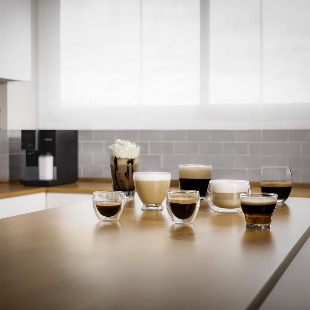 Cecotec Cremmaet Compactccino Kaffeevollautomat, 19 Bar, Thermoblock, Bohnenmahlwerk 150 g, 1,1 L Wassertank, 400 ml Milchbehälter, Black Rose