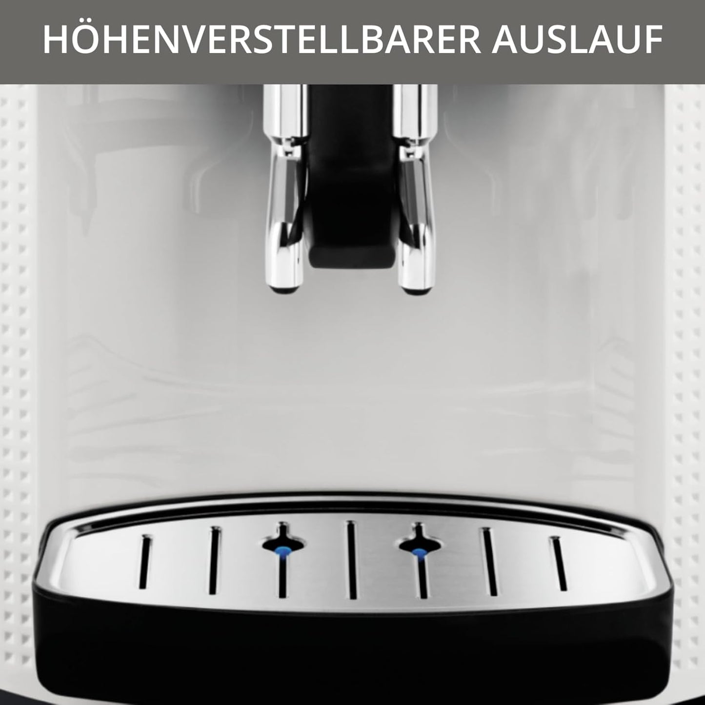 Krups Arabica Picto Kaffeevollautomat, Milchschaumdüse, 2-Tassen-Funktion, Drehregler, Einfache Reinigung, Kaffeemaschine, Schwarz, EA810870