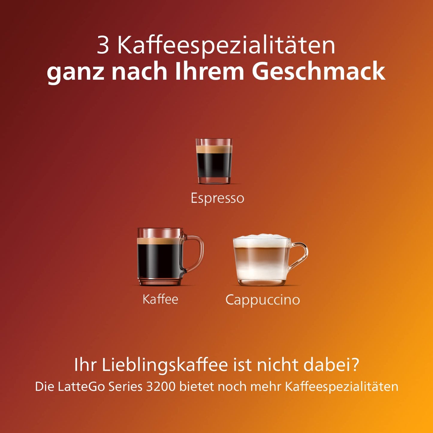 Philips Series 3200 Kaffeevollautomat – LatteGo Milchsystem, 5 Kaffeespezialitäten, Intuitives Touchdisplay, Silber (EP3246/70)