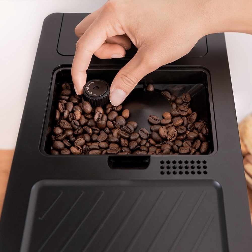 Cecotec Cremmaet Compact Kaffeevollautomat, 1350 W, 19 Bar, Thermoblock, 150 g Bohnenbehälter, 1,1 L Wassertank, automatische Reinigung