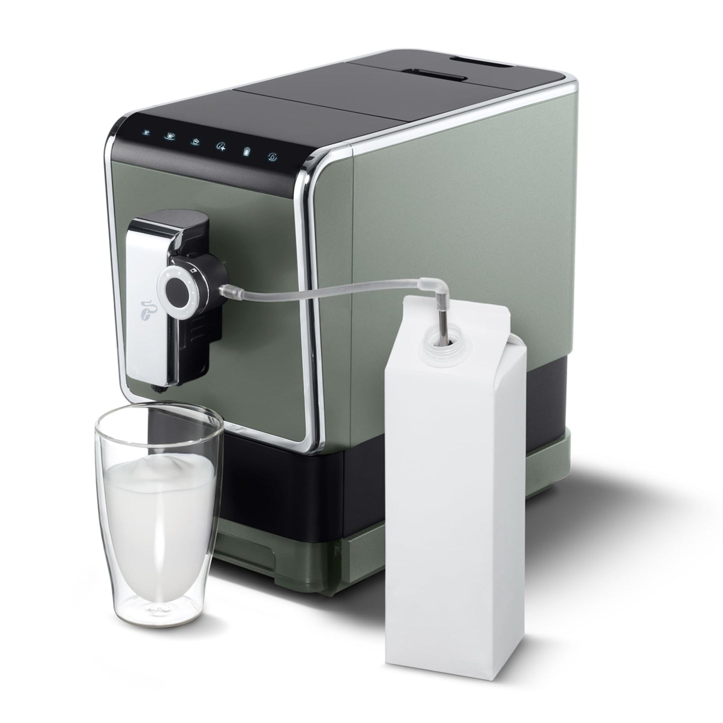 Tchibo Kaffeevollautomat Esperto Pro mit One Touch Funktion für Caffè Crema, Espresso und Milchspezialitäten, Anthrazit