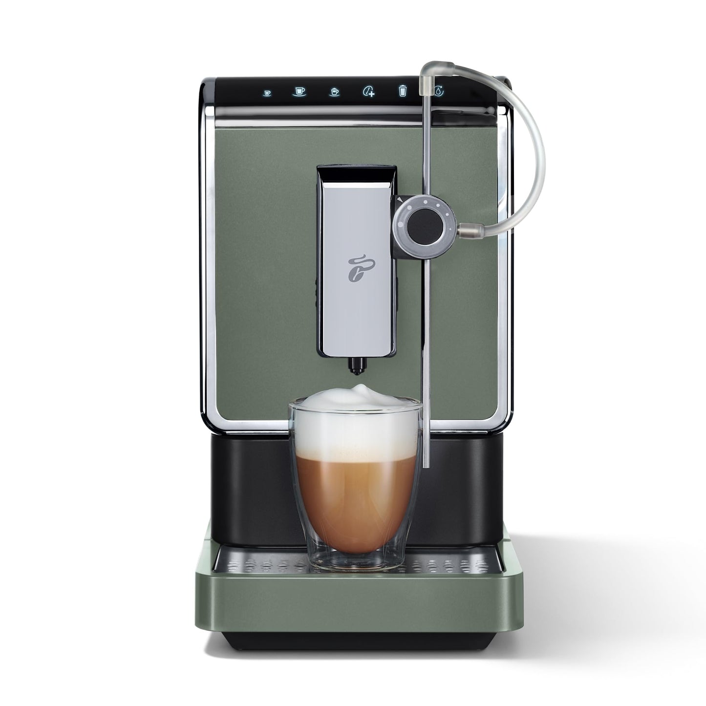 Tchibo Kaffeevollautomat Esperto Pro mit One Touch Funktion für Caffè Crema, Espresso und Milchspezialitäten, Anthrazit