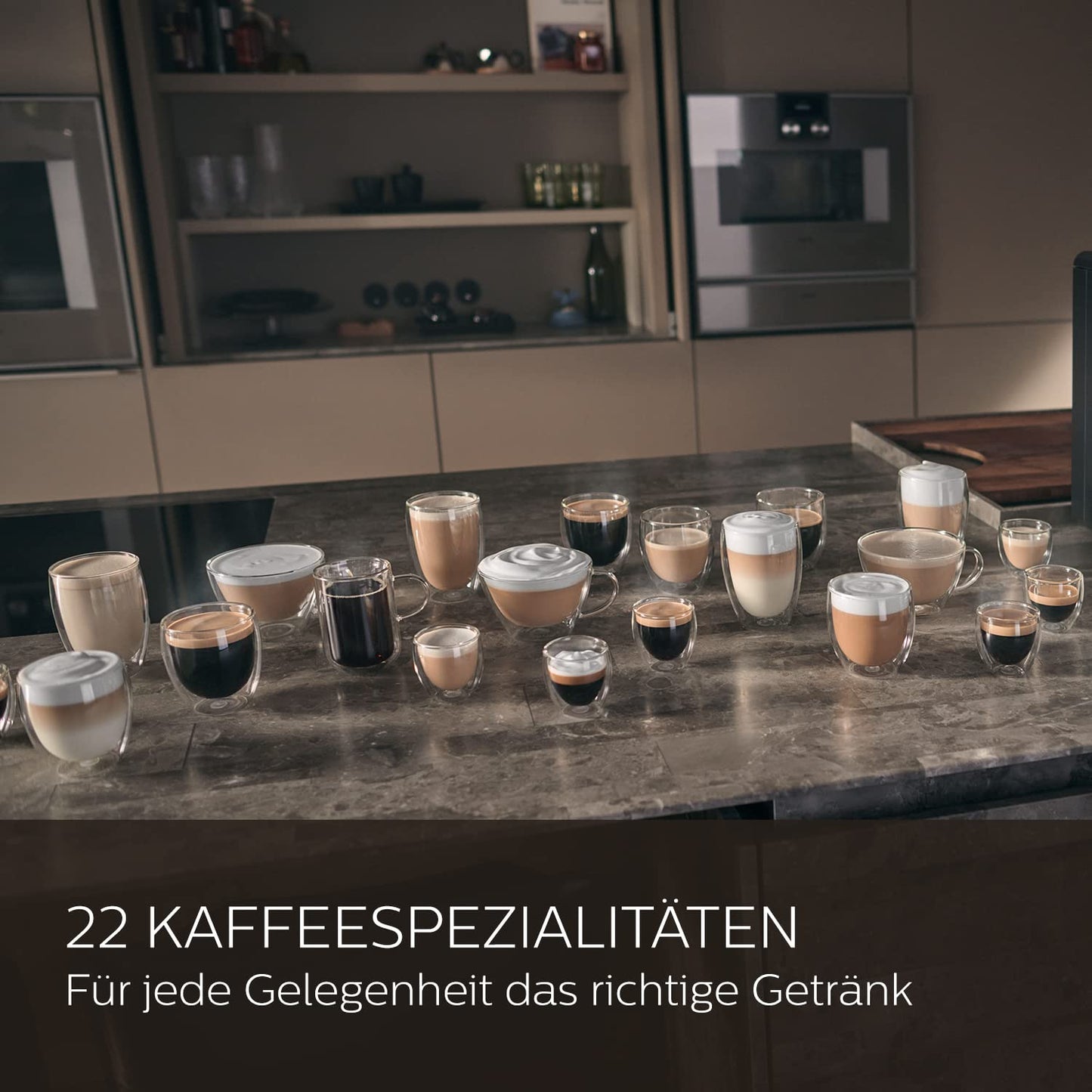 Saeco GranAroma Kaffeevollautomat – 14 Kaffeespezialitäten, Intuitives Farbdisplay, 4 Benutzerprofile, Keramikmahlwerk, 1500 Watt (SM6580/10)