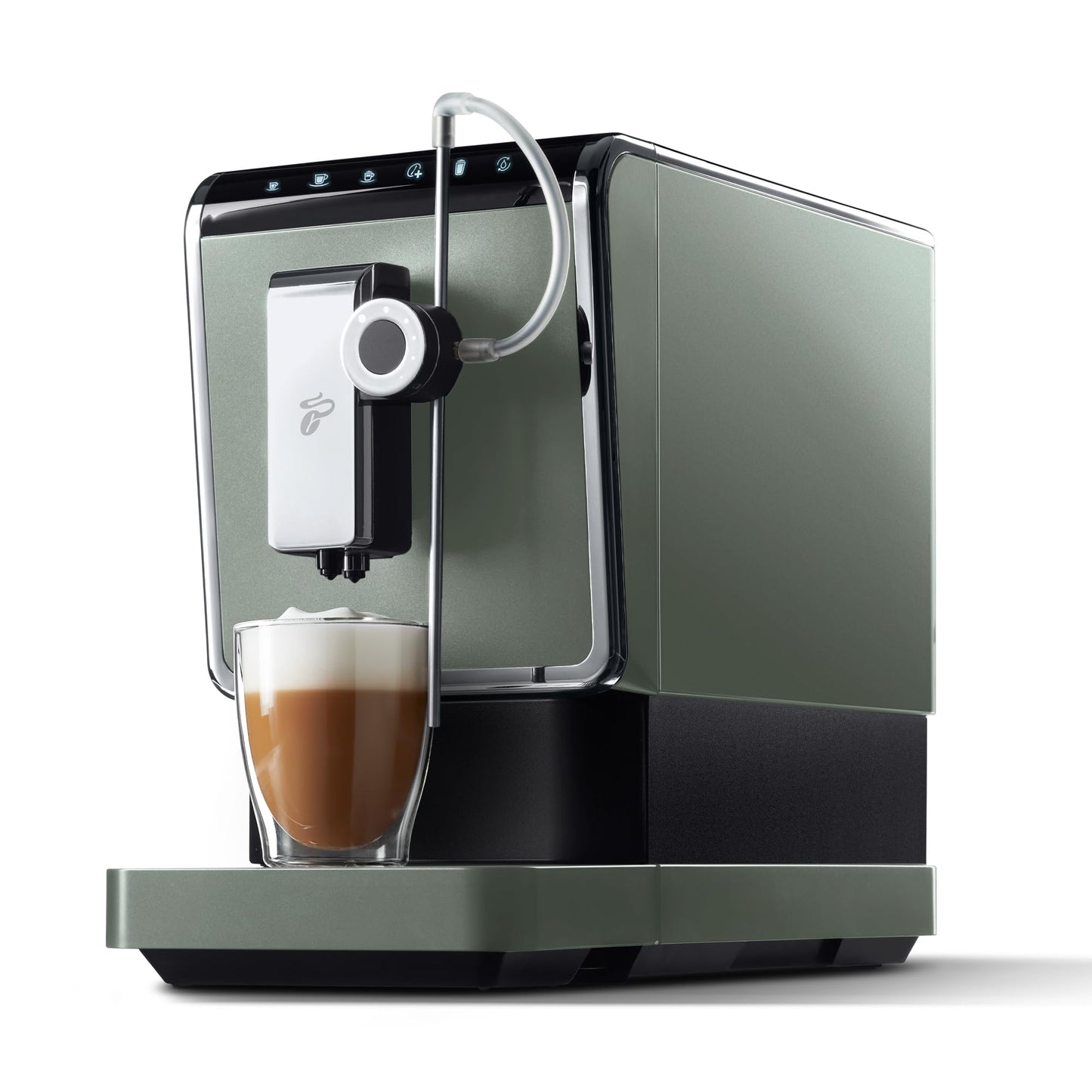 Tchibo Kaffeevollautomat Esperto Pro mit One Touch Funktion für Caffè Crema, Espresso und Milchspezialitäten, Anthrazit