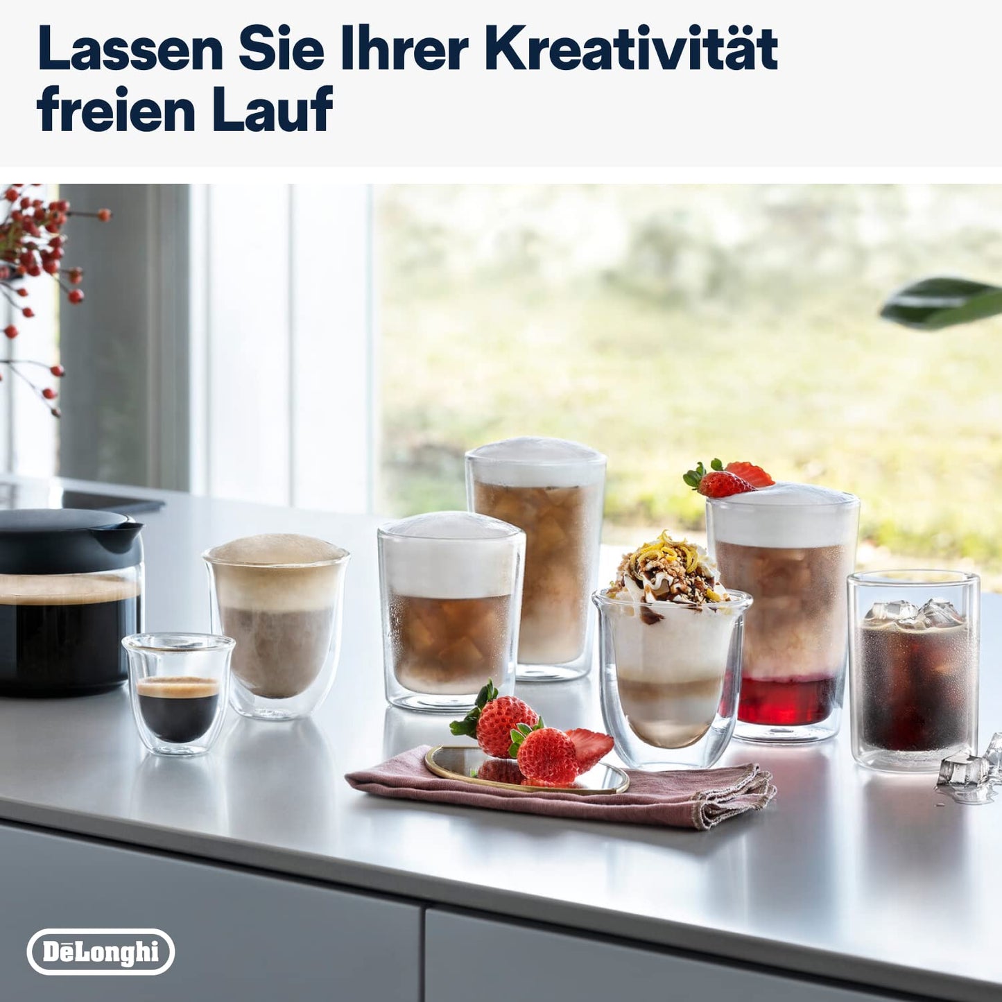 De'Longhi Eletta Explore ECAM452.67.G Kaffeevollautomat mit LatteCrema, Heiße & Kalte Getränke, 3,5" TFT Touchscreen, inkl. Kaffeekanne, Dunkelgrau