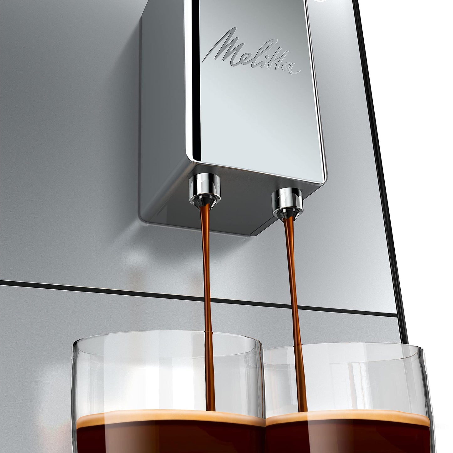 Melitta Solo Kaffeevollautomat, kompakt, höhenverstellbarer Auslauf, abnehmbarer Wassertank, Pure Black
