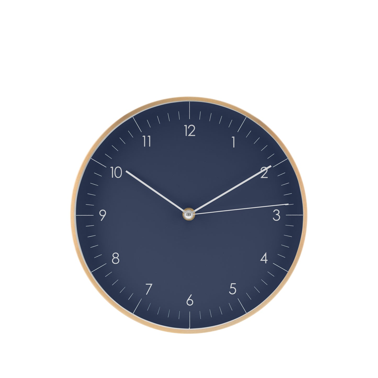 Große Wanduhr, Dunkelblau und Gold