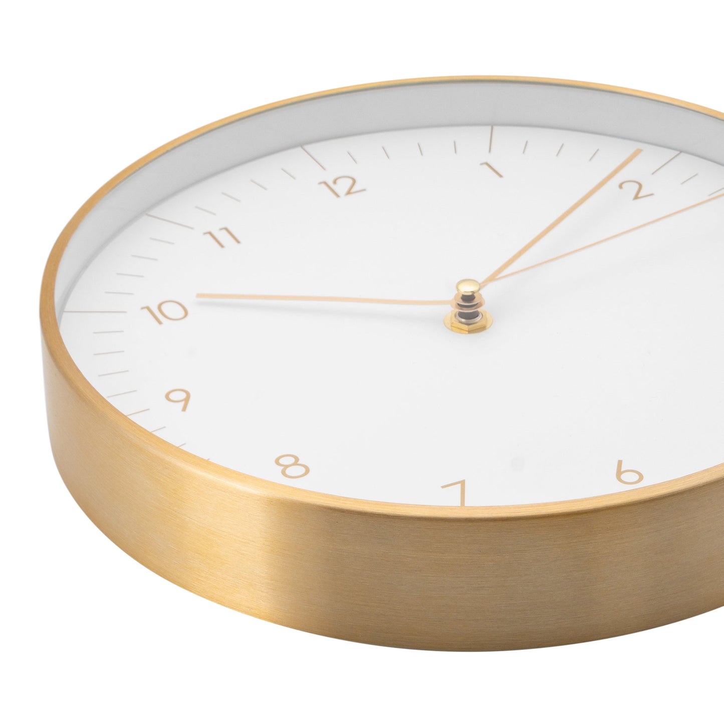 Wanduhr, Weiß und Gold