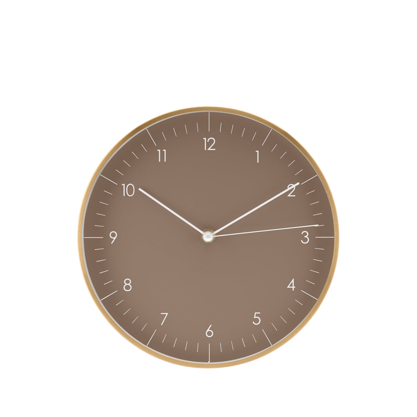 Wanduhr, Braun und Gold