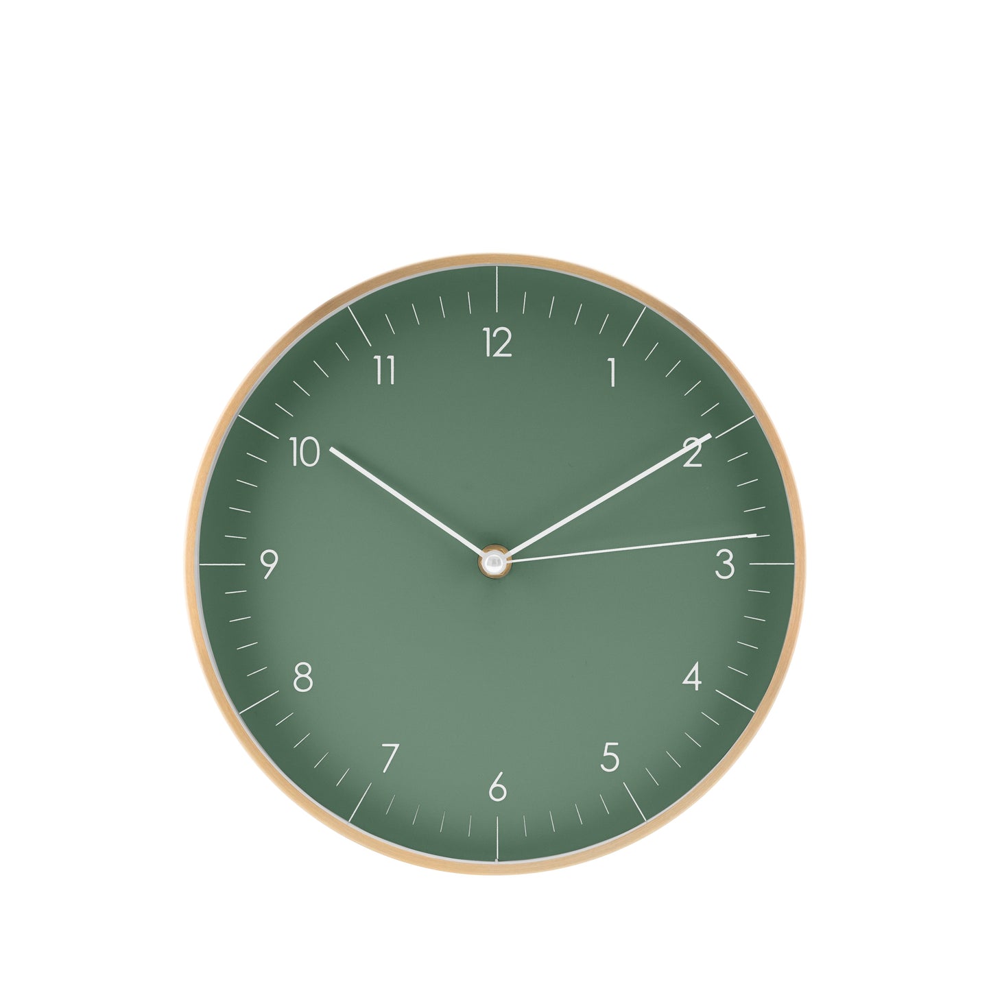Wanduhr, Grün und Gold