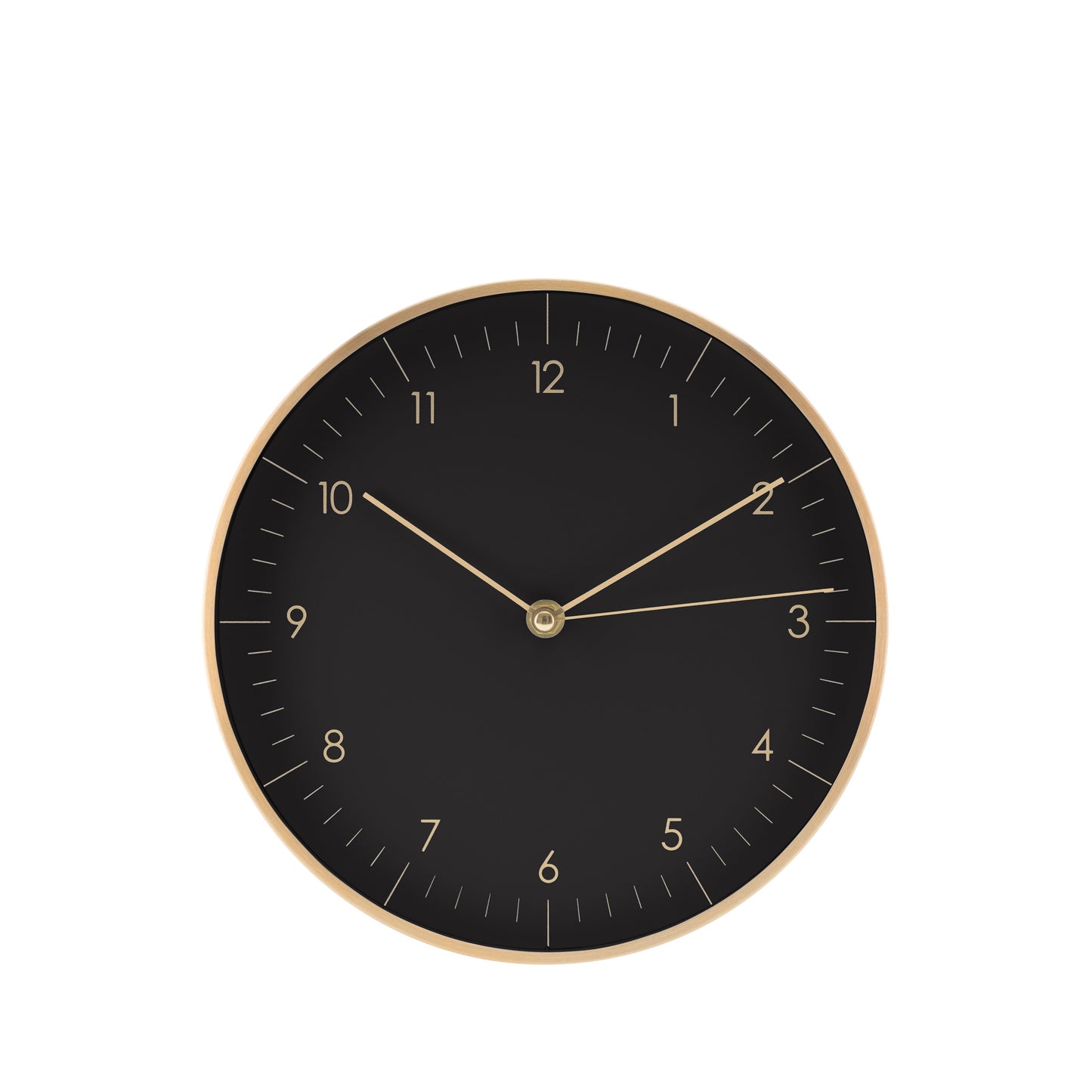 Wanduhr, Schwarz und Gold