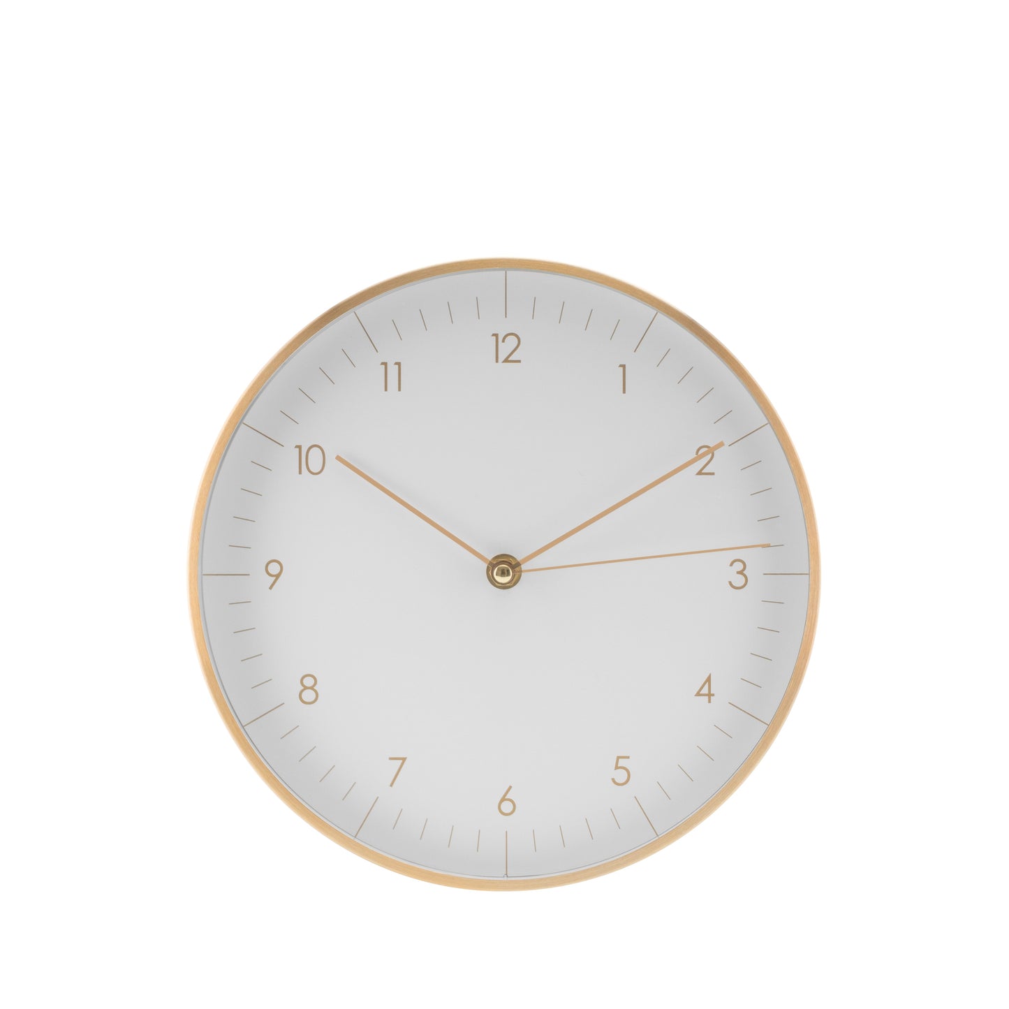 Wanduhr, Weiß und Gold