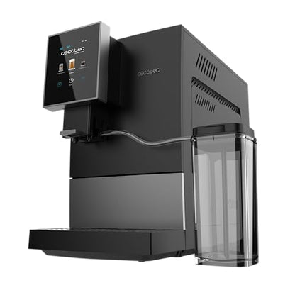 Cecotec Cremmaet Compactccino Kaffeevollautomat, 19 Bar, Thermoblock, Bohnenmahlwerk 150 g, 1,1 L Wassertank, 400 ml Milchbehälter, Black Rose