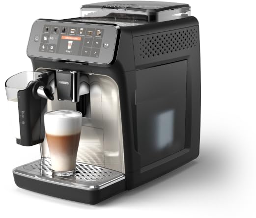 Philips Series 5400 EP5441/50 Kaffeevollautomat, 12 Getränke, LatteGo, TFT-Display, personalisierbar, Schwarz/Edelstahl