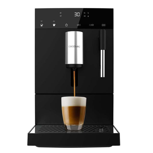 Cecotec Cremmaet Compact Kaffeevollautomat, 1350 W, 19 Bar, Thermoblock, 150 g Bohnenbehälter, 1,1 L Wassertank, automatische Reinigung
