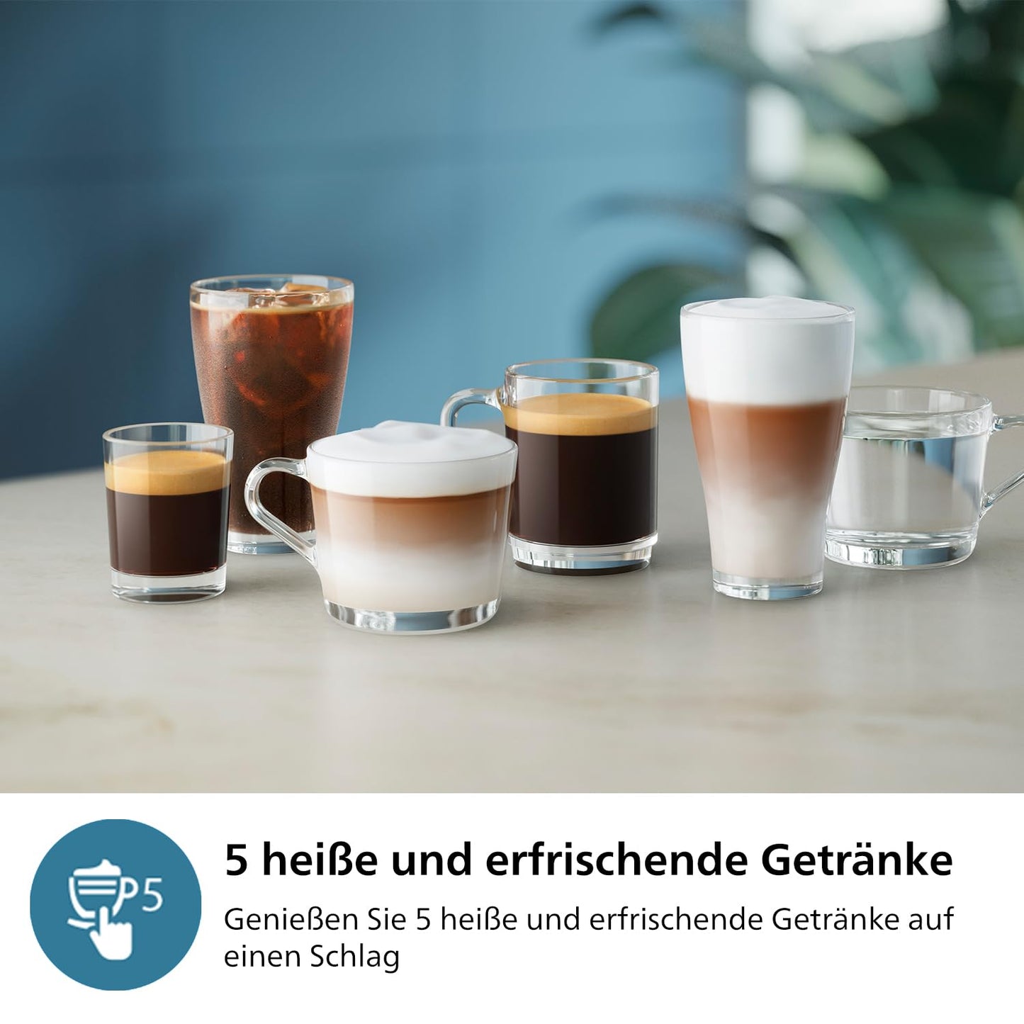 Philips Series 3300 EP3326/90 Kaffeevollautomat, 5 Getränke, Milchaufschäumer, Touchdisplay, Keramikmahlwerk, Schwarzchrom