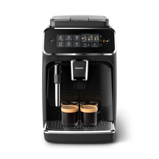 Philips Series 3200 EP3221/40 Kaffeevollautomat, Milchaufschäumer, 4 Spezialitäten, Touchdisplay, Schwarz