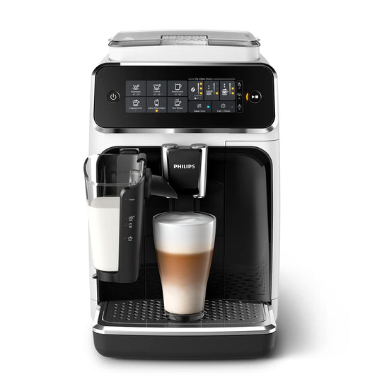 Philips Series 3200 EP3221/40 Kaffeevollautomat, Milchaufschäumer, 4 Spezialitäten, Touchdisplay, Schwarz