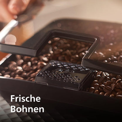 Philips Series 3300 EP3326/90 Kaffeevollautomat, 5 Getränke, Milchaufschäumer, Touchdisplay, Keramikmahlwerk, Schwarzchrom