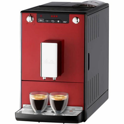 Melitta Solo Kaffeevollautomat, kompakt, höhenverstellbarer Auslauf, abnehmbarer Wassertank, Pure Black