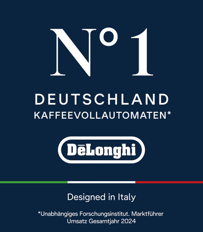 De'Longhi Magnifica S ECAM 22.110.B Kaffeevollautomat, Milchaufschäumer, Direktwahltasten, 2-Tassen-Funktion, 1,8 L Wassertank, Schwarz/Silber