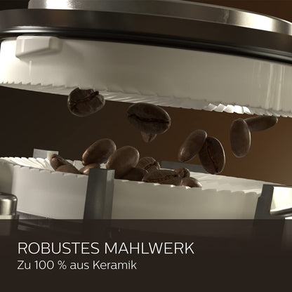 Saeco GranAroma Kaffeevollautomat – 14 Kaffeespezialitäten, Intuitives Farbdisplay, 4 Benutzerprofile, Keramikmahlwerk, ‎1500 Watt (SM6580/10)