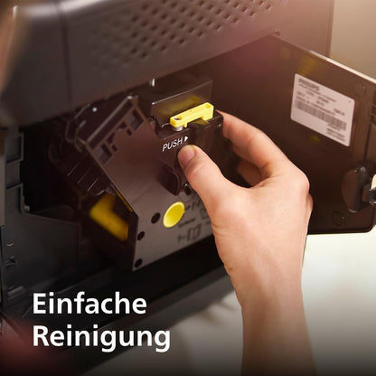 Philips Series 3300 EP3326/90 Kaffeevollautomat, 5 Getränke, Milchaufschäumer, Touchdisplay, Keramikmahlwerk, Schwarzchrom
