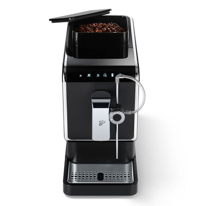 Tchibo Kaffeevollautomat Esperto Pro mit One Touch Funktion für Caffè Crema, Espresso und Milchspezialitäten, Anthrazit