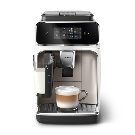 Philips Series 2300 EP2330/10 Kaffeevollautomat, 4 Getränke, LatteGo, Touchdisplay, Keramikmahlwerk, Schwarz