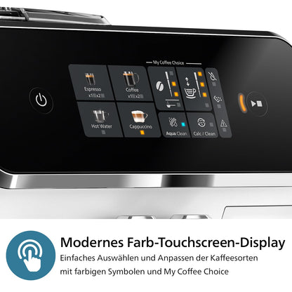 Philips Series 2300 EP2330/10 Kaffeevollautomat, 4 Getränke, LatteGo, Touchdisplay, Keramikmahlwerk, Schwarz