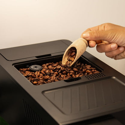 Cecotec Cremmaet Compactccino Kaffeevollautomat, 19 Bar, Thermoblock, Bohnenmahlwerk 150 g, 1,1 L Wassertank, 400 ml Milchbehälter, Black Rose