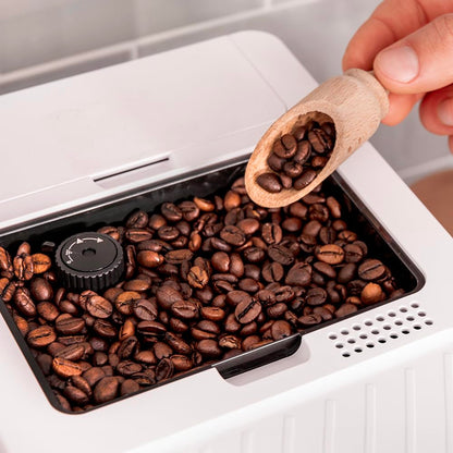 Cecotec Cremmaet Compactccino Kaffeevollautomat, 19 Bar, Thermoblock, Bohnenmahlwerk 150 g, 1,1 L Wassertank, 400 ml Milchbehälter, Black Rose