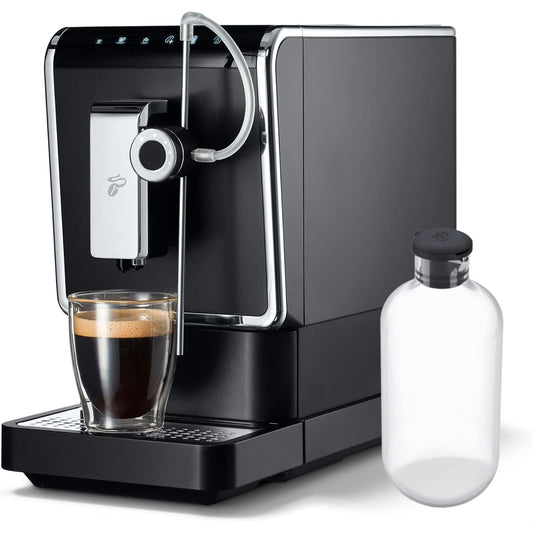 Tchibo Kaffeevollautomat Esperto Pro mit One Touch Funktion für Caffè Crema, Espresso und Milchspezialitäten, Anthrazit