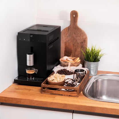 Cecotec Cremmaet Compact Kaffeevollautomat, 1350 W, 19 Bar, Thermoblock, 150 g Bohnenbehälter, 1,1 L Wassertank, automatische Reinigung