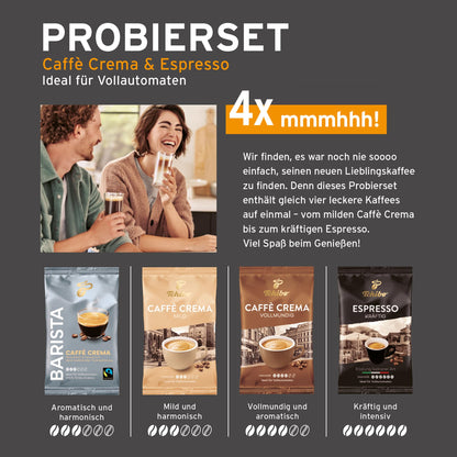 Tchibo Kaffeevollautomat Esperto Pro mit One Touch Funktion für Caffè Crema, Espresso und Milchspezialitäten, Anthrazit